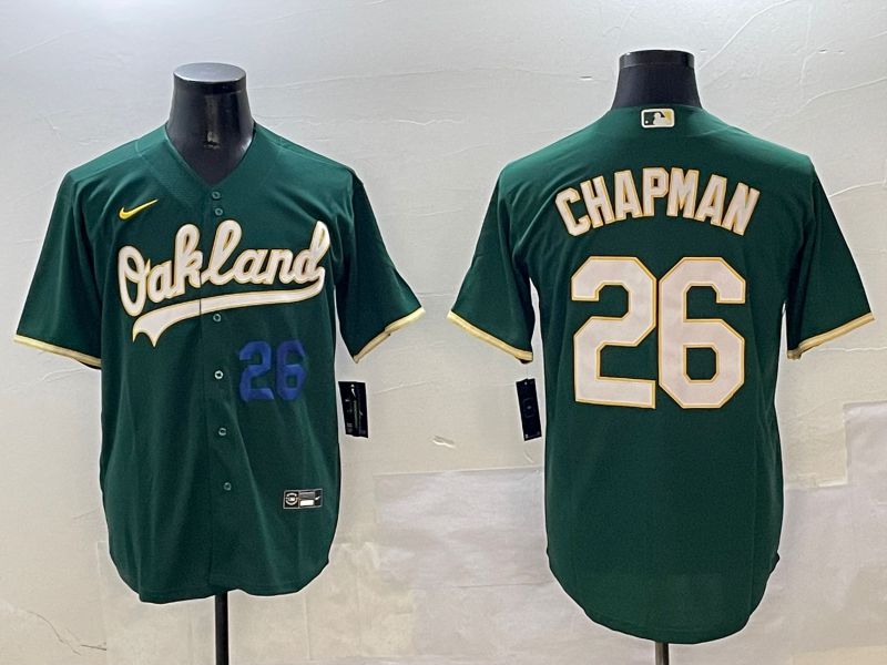 Men Oakland Athletics #26 Chapman Green Game 2025 Nike MLB Jersey style 3->oakland athletics->MLB Jersey